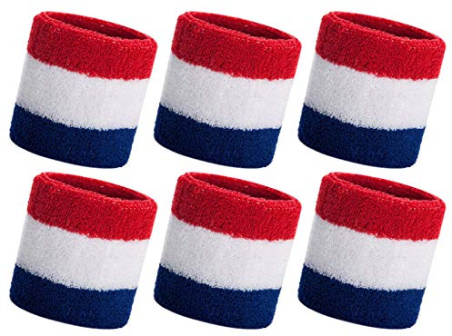 HANERDUN Schweißband Handgelenk schweissband Absorbierende Schweißbänder | Schweißband Handgelenk, Schweissband, Schweißbänder Arm, Frottee Wristband, Herren Damen, Sport Laufen Fahrrad Joggen Tennis
