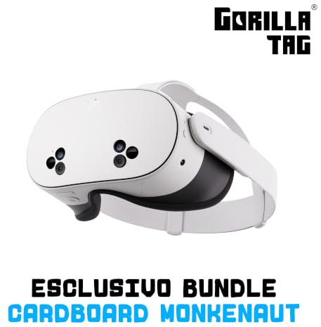 Meta Quest 3S 256 GB | Realidad Virtual sin Cables — Pack Gorilla Tag Cardboard Monkenaut — Exclusivo de Amazon