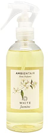 Ambientador Jazmín, Jazmín Blanco, Ambientair Home Perfumes, Difusor en Spray para casa, Fragancia para el salón, dormitorio o baños. 250 ml