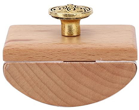 Siegelstempel Kalligrafie Tintenabsorptionsstempel aus Holz Bogendesign Einfach zu Verwendender Tintenlöscher Tinte Schnell Trocknendes Werkzeug Woden Rocker Blotter For Pen Writing(Holzfarbe)