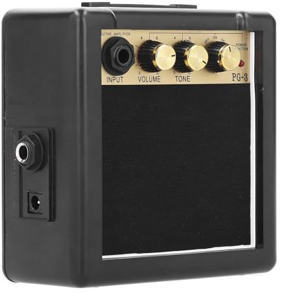 Locadence Gitarrenverstärker, Tragbarer 3 W e Gitarrenverstärker, 4,9 X 2,4 X 4,9 Zoll Kleiner Combo Übungsgitarrenverstärker für Gitarrenbässe