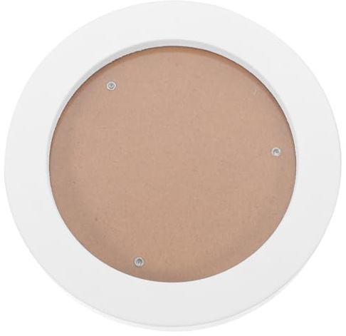 Ciieeo Round Picture Frame 6.10 inch Wooden Hanging Photo Frame Circular Wall Picture for Home Display Decorative Photo Holder for Bedroom Sitting Room Dining Room
