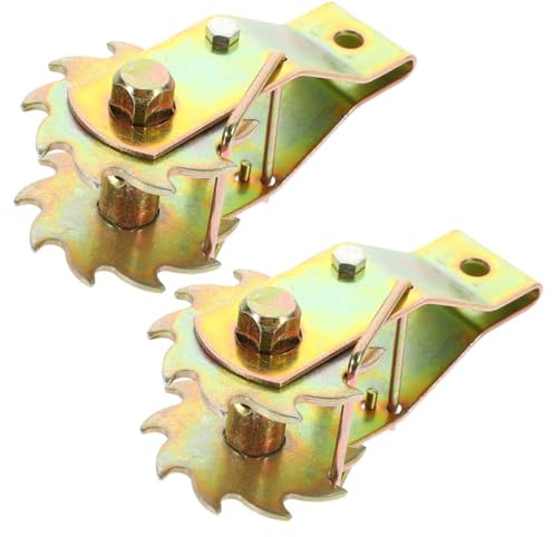 NUOBESTY Tendeur de Fil d'acier 2 Pièces avec Crépine Métallique à Engrenages, Outil de Tension pour Clôture Électrique et Décorations Extérieures, Accessoires pour Câble Robuste