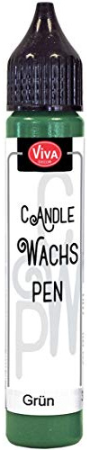 Viva Decor Candle Pen 0.95 FL oz - Green - | Wax Paint for Candles | Candle Wax Pen for Custom Designs | Safe Candle Paint | Ideal for Decorating Candles for Special Occasions | DIY Projects