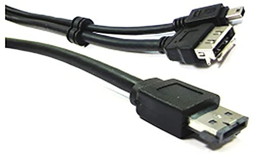 Cablematic - ESATAp + Cavo USB o eSATA (eSATA + M/MiniUSB5pin-BM-H) 3m