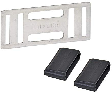 Kerbl 442001/056 Litzclip Bandverbinder für 20mm Bänder, Edelstahl, 5 Stück