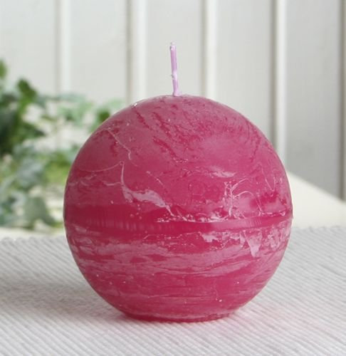 CandleCorner Rustik-Kerzen, 8 cm Ø, Fuchsia