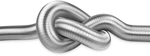 neverest® Semiflex 150mm - Conduit d’Air Semi-Rigide Extensible en Aluminium - Tuyau d'Évacuation Flexible 3m