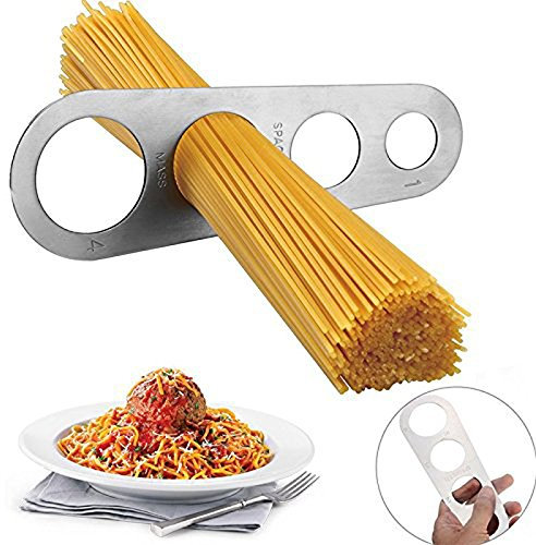 LVEDU Fideos Cantidad Medida Medida de Espaguetis Pasta porción Control de Acero Inoxidable Utensilios de Cocina