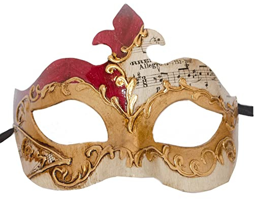 LannaKind Handgefertigte Venezianische Maske Augenmaske Maskerade Ballmaske Fasching Damen und Herren