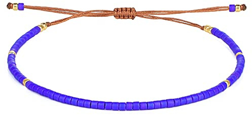KELITCH Bunte Armbänder Saatperle Wickelarmbänder Freundschaftsarmband Mode Einstellbar Damenarmbänder (04K)