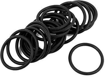 Aexit 20Pcs 23mm x 1.9mm Gummi-O-Ringe NBR hitzebeständige Dichtring Ösen schwarz (9d5c56345f2e9721648ca7e1af76eb12)