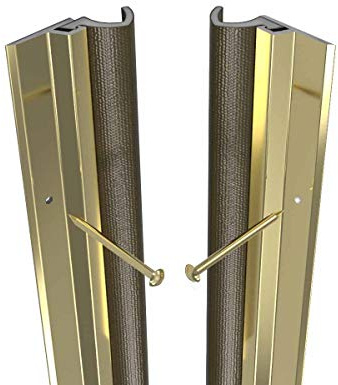 Stormguard Qlon Metal Around Door Seal Durable Draught Excluder Weather Proofing ADS Strip Premium. (Gold)