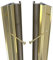Stormguard Qlon Türdichtung aus Metall, langlebig, Zugluftstopper, wetterfest, ADS-Streifen, goldfarben