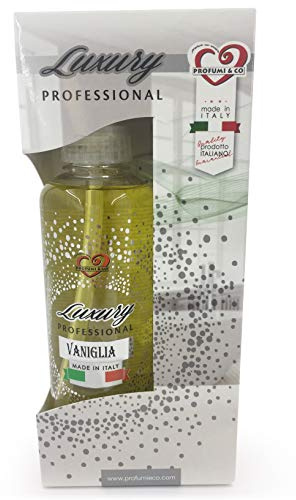 Profumi & Co-Parfums D'Ambiance Spray Luxury Professionnel-Parfum Voiture, Desodorisant maison, le travail-Diffuseur d’Essence-Durable 300 ml Fabriqué en Italie (Vanille)
