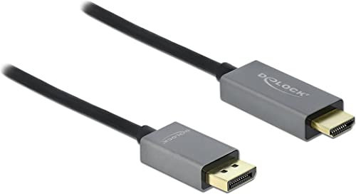 Delock Aktives DisplayPort 1.4 zu HDMI Kabel 4K 60 Hz (HDR) 2 m