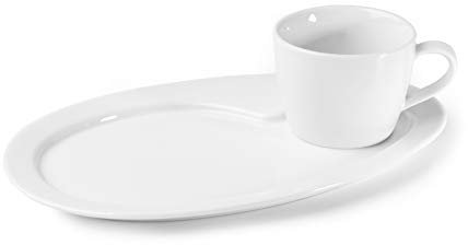 Holst Porzellan KT 004 Lot de 2 assiettes de service/petit-déjeuner en porcelaine Anna 0,22 l