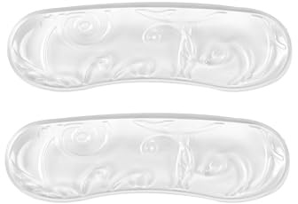 BAMA Gel Heel Grip Inläggssulor - Självhäftande halkskyddande gelkuddar för hälskydd och komfort - Förhindrar skavning, tryck & halkning - Transparent design - 1 par