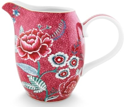 Pip Studio Flower Festival Krug Dark Pink 0,95 l