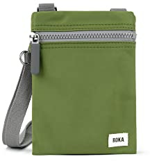 ROKA London The Chelsea Crossbody Phone Bag | Small Crossbody, Multi Pockets, Chunky Zip, Adjustable Strap, for Phone, Wallet, Cards