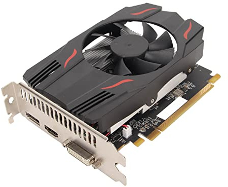 Bewinner RX550 4 GB Grafikkarte, 4K HDMI, DisplayPort, DVI Desktop-Computer-Grafikkarte, 128 Bit GDDR5 PCI Express 3.0 X8 GPU-Grafikkarte für Gaming, Büro