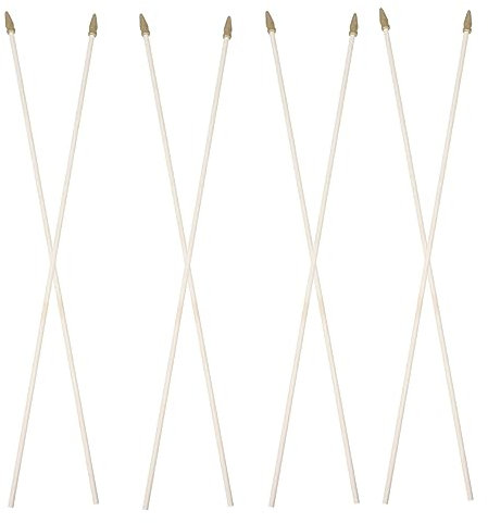 DOITOOL 10stücke Fahnenmasten Aus Holz Zum Selbermachen Für Handheld-Flagge Stabile Fahnenmasten Als Dekorationsaccessoire Für Party Und Heimflagge