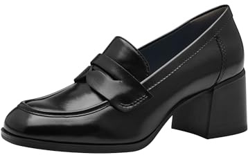 Tamaris Damen Trotteur Blockabsatz bequem; Black Uni, EU 40