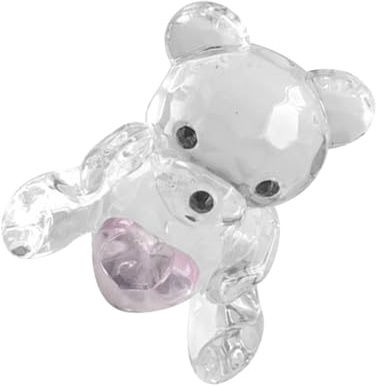 TOPBATHY Kristall Bär Dekoration 2 Zoll Kristall Figur Für Wohnzimmer Büro Kreative Tischdeko Geschenkidee Für Tierliebhaber Und Weihnachtsdeko