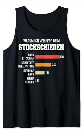 Stockschießen Eisstock Stockschütze Eisstockschießen Tank Top