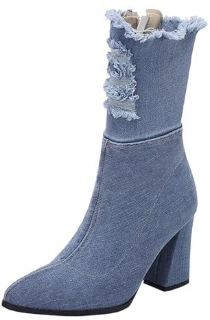 Stivali Neve Stivaletti Donna Bassi Stivaletti Donna Bassi Estivi Stivaletti Donna Texani Stivali Donna con Tacco Stivali Texani Donna Estivi Jeans Scarpe Invernali Impermeabili Donna Stivali