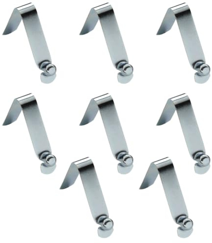 8 Pack Valco Original Single End Straight Spring Leg A-130 Snap Button Spring Clip Fasteners Push Pins for Kayak Paddles, Tents, Pickleball, Paddleboarding, Grills, Wheelchairs, Made in USA