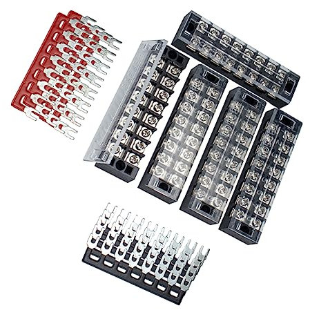 SOLUSTRE 5 Juegos Conectores De Terminales De Alimentación Regleta De Terminales De Pines De Posiciones Para Uso Eléctrico