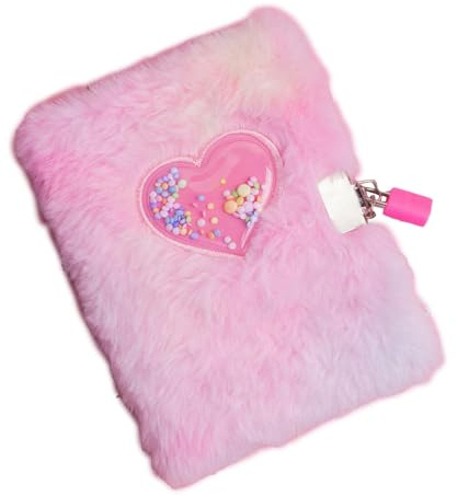 Diario Secreto Para Niñas, Diario De Corazón Para Niñas Con Llave Y De Cerradura A6, Diario De Corazón De Melocotón Para Niñas Con Diario De Escritura De Llaves, Libro De Páginas Con Líneas A
