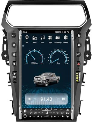 Autoradio Android 15 con navigatore satellitare per Ford Explorer (2011-2019), 13,6 pollici, touchscreen, lettore DVD multimediale con Carplay wireless, autoradio GPS, navigazione FM, ricevitore BT,
