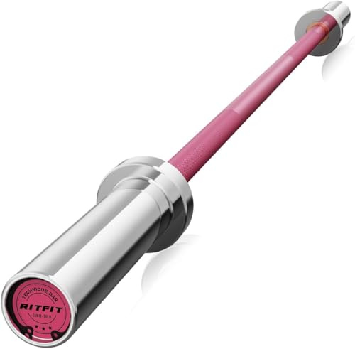 RitFit Olympia Langhantelstange 50mm, Hantelstange 120/150cm/200cm | für Kreuzheben, Kniebeugen, Bankdrücken, Fitness & Kraftsport