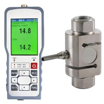 Dinamometro digitale con sensore cella di carico tipo S, manometro push pull peso forza prova, modalità picco/traccia ± 0,05% FS(300KG Force Gauge)