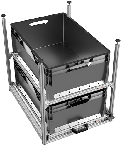 VOBI Wohnmobil Regal Regalsystem Tower 4-600, mit Auszügen, 475x610 mm (1 Auszug und 1 Rahmen)