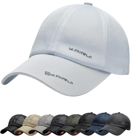 Cozyan Cappello da Baseball Asciugatura Rapida Sport all'Aria Aperta Cappellino Visiera con Tesa Uomo Donne Leggero Berretto Estivo Cappelli con Parasole Berretto da Tennis da Golf Visor
