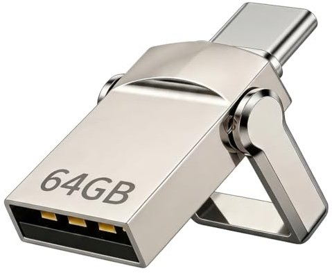 64GB USB Memory Stick 3.1 Dual Flash Drive Memory Stick, Type-C & USB 3.1