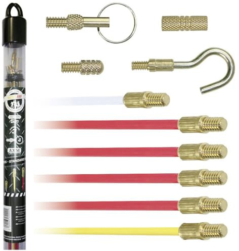 Super Rod CRSS Führungsstangen-Set, Installations-Set mit 5 m-Kabel und 5 Befestigungen (aus Großbritannien)