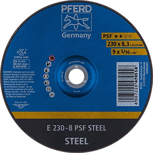 Pferd E2308A30PPSF Disque à ébarber A30PPS, Multicolore, 230 x 8 mm