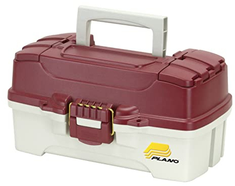 PLANO One-Tray Tackle Box,Fishing Tackle Organizer, Portable Storage Organizer, Tool box, Small parts, Removable Trays, Fishing, Beading, School or Office Supplies or Crafting Materials