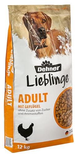 Dehner Hundefutter Knusper-Mix, Trockenfutter, für ausgewachsene Hunde, Geflügel, 12 kg(Die Verpackung kann variieren.)