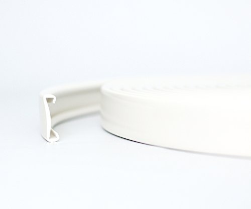 10m PVC Handlauf Treppenhandlauf Kunststoffhandlauf 40x8 mm weiß