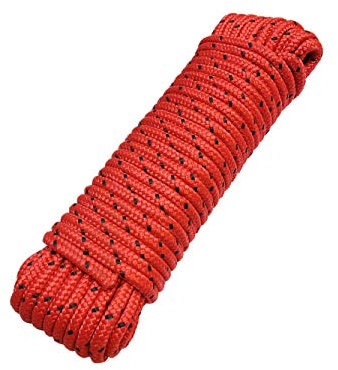 Corda 8 mm, 20 m, in polipropilene PP, corda per ormeggio, multiuso, fune, corda da giardino – Carico di rottura:700 kg, 20 m x 8 mm
