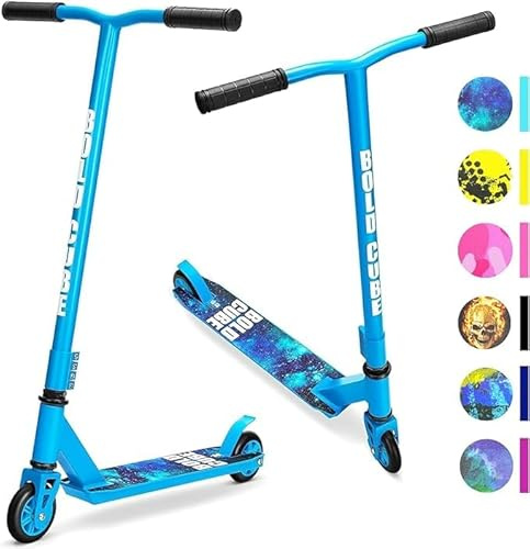 BOLDCUBE Stunt Scooter for Kids Ages 6-12 8-12 Years | Freestyle Pro 360° | Aluminium Deck | ABEC 7 | Micro Crystalized Deck