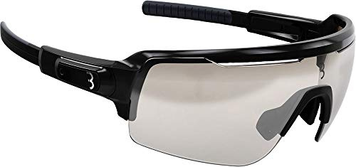 BBB Cycling Sportbrille Commander | Herren und Damen Fahrradbrille Sonnenbrille mit Photochromatic Gläser | Polycarbonat Grilamid | MTB Rennrad Urban Radsport | | Matt Schwarz | BSG-61PH