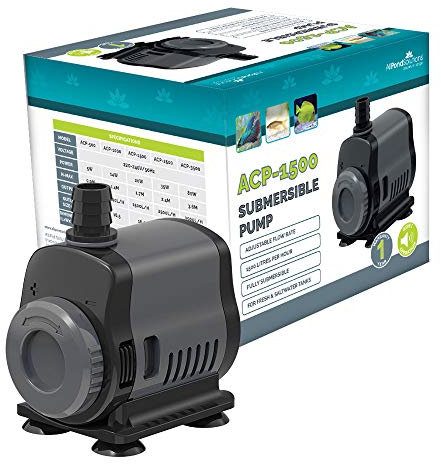 allpondsolutions 1500L/H Aquarium Fish Tank Submersible Water Pump Ultra Quiet Water Feature Pump with Adjustable Flow Controller