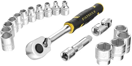 Stanley - COFFRET DE DOUILLES STAKBOX M - 3/8’’ - JEU DE 18 PCS - FATMAX - FMMT98102-0 Multicolore
