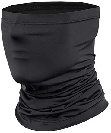 Multifunktionstuch Schlauchschal Gesichts- & Mundschutz Jogging Läufer Kopfbedeckung Stirnband Radfahrer Schlauchtuch Maske Outdoor Wandern hochelastisch Sturmhaube Sport Halstuch Kopftuch Uni-Schwarz